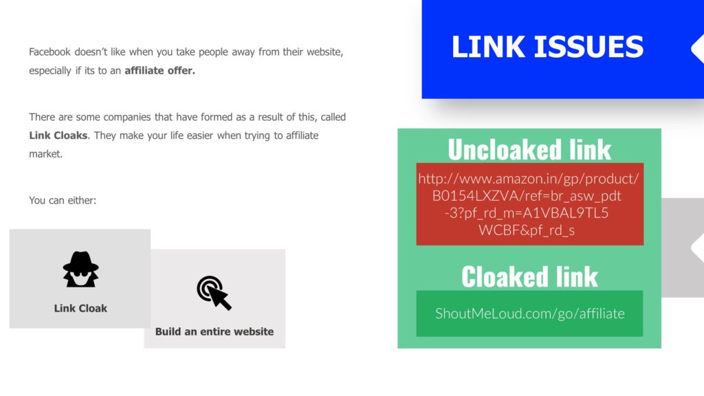 facebook cloak links guide