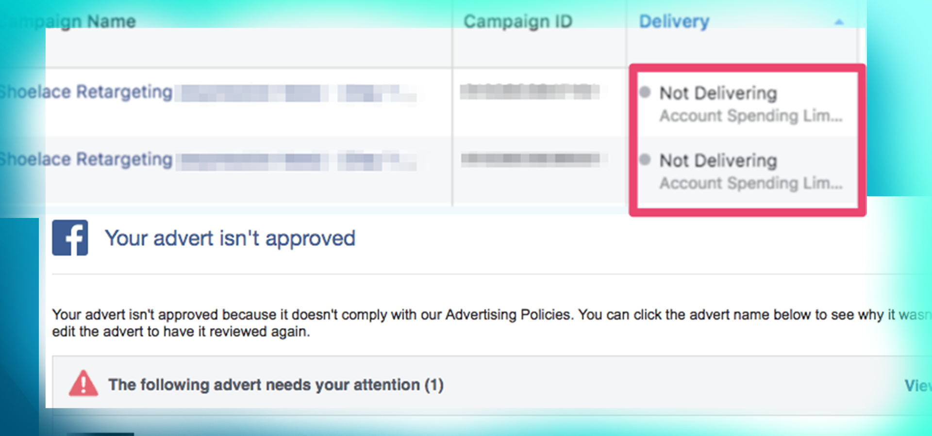 You are currently viewing How to Fix Facebook Ads Not Delivering Problems